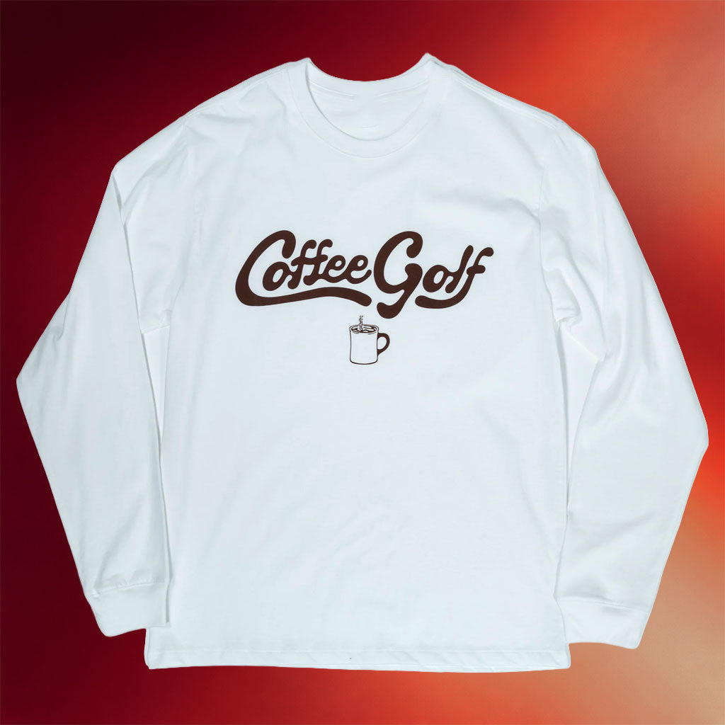 Fried Egg Golf Merch 2026 The Shotgun Start Coffee Golf Long Sleeve T-Shirt Gift For Husband
