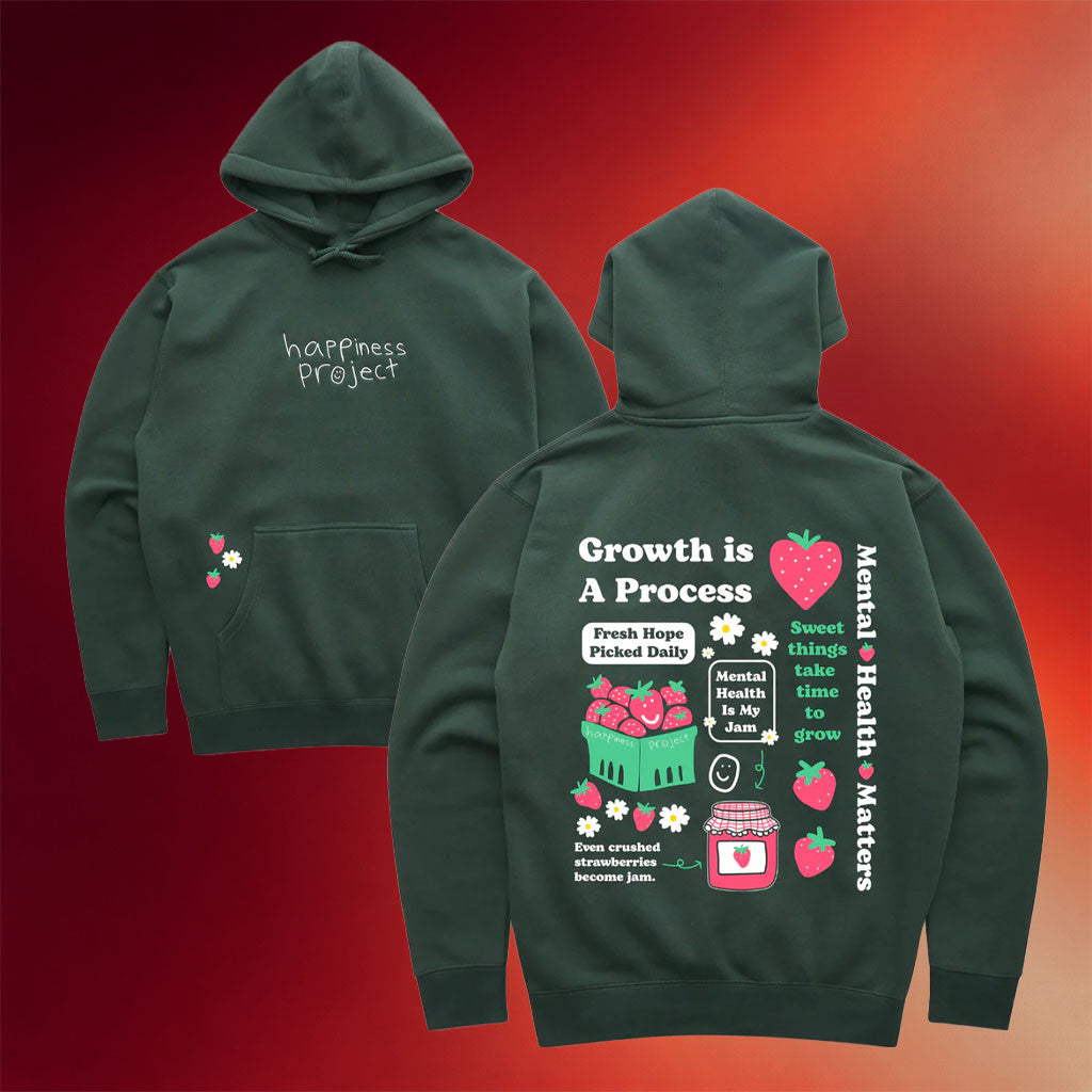 Happiness Project Merch 2026 Growth Is A Process Hoodie Birthday Gifts For Her