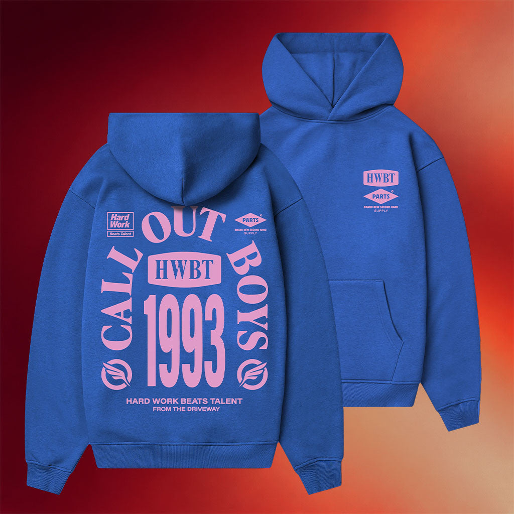 HWBT Merch 2026 Call Out Boys 1993 Hoodie Hard Work Beats Talent Hoodie Gifts For Friends