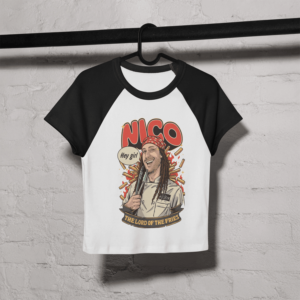 Bistro Huddy Merch 2026 Nico Lord Of The Fries Baby Tee Best Gifts For Sisters