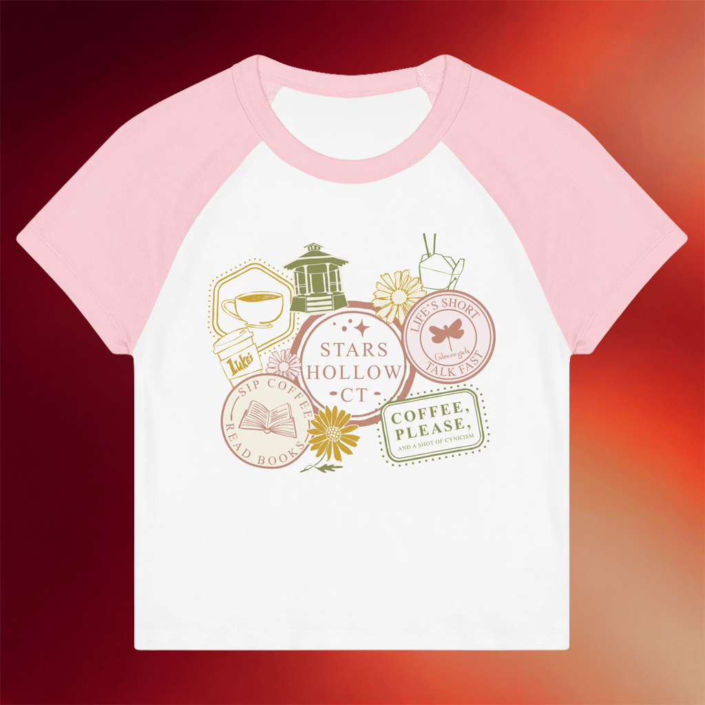 WB Merch 2026 Gilmore Girls Baby Tee Stars Hollow CT Shirt Gifts For Girlfriend