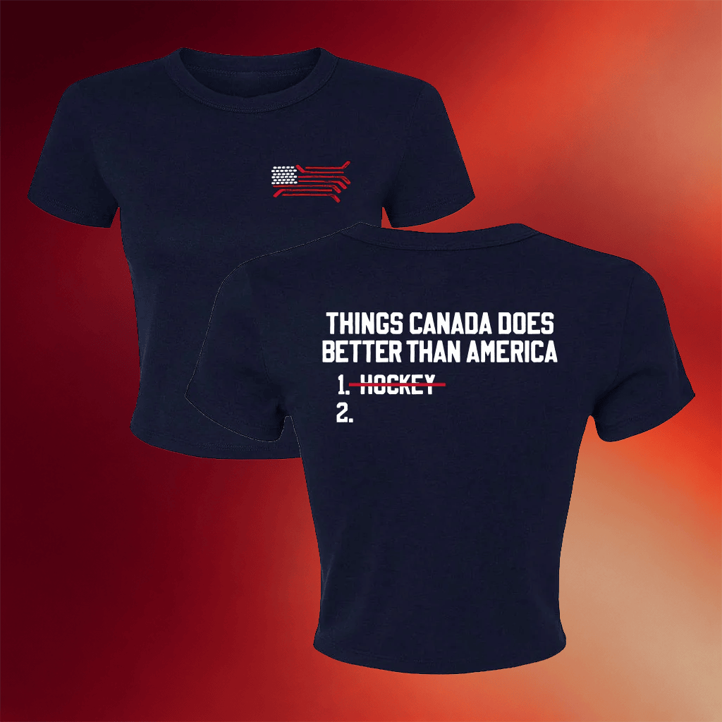 Barstool Sports Merch US Hockey Baby Tee Best Gifts For Hockey Lovers For Her