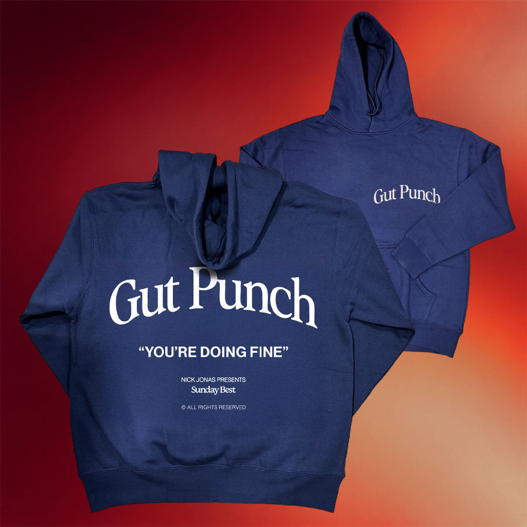 Nick Jonas Merch 2026 Gut Punch Hoodie Nick Jonas Hoodie You're Doing Fine Apparel For Fans