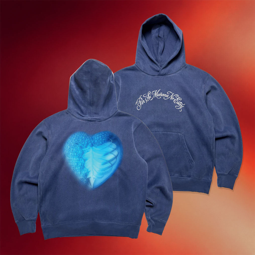 Omar Courtz Merch Infinite Heart Hoodie Por Si Manana No Estoy Hooded Sweatshirt Gifts For Fans
