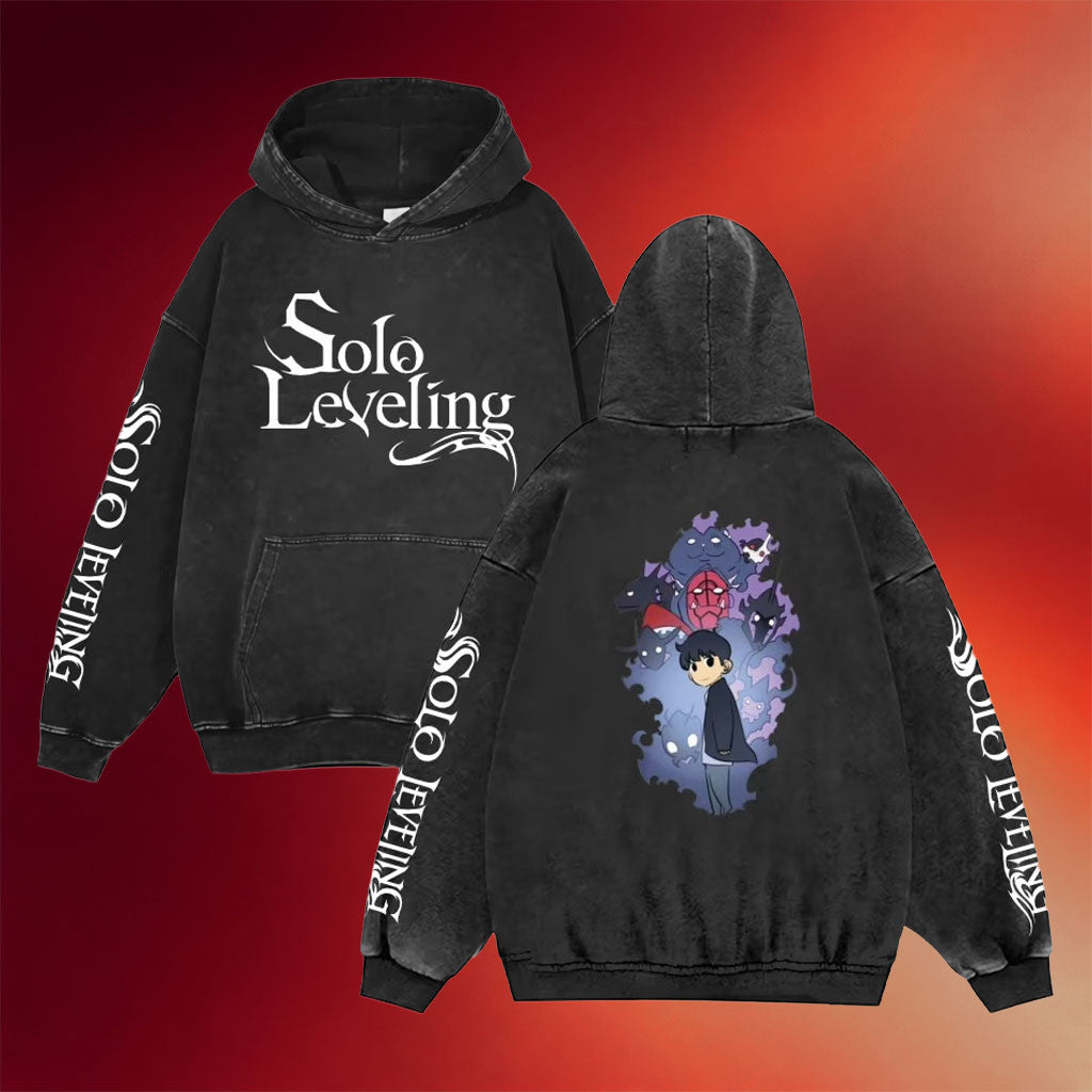 Solo Leveling Merch Falling In Reverse Wash Hoodie Solo Leveling Hoodie Gift Ideas For Son