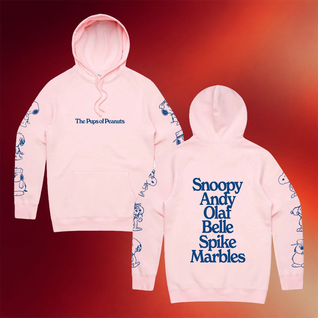 Super7 Merch 2026 The Pups Of Peanuts Hoodie Peanuts Family Name Hoodie Gifts For Daughters