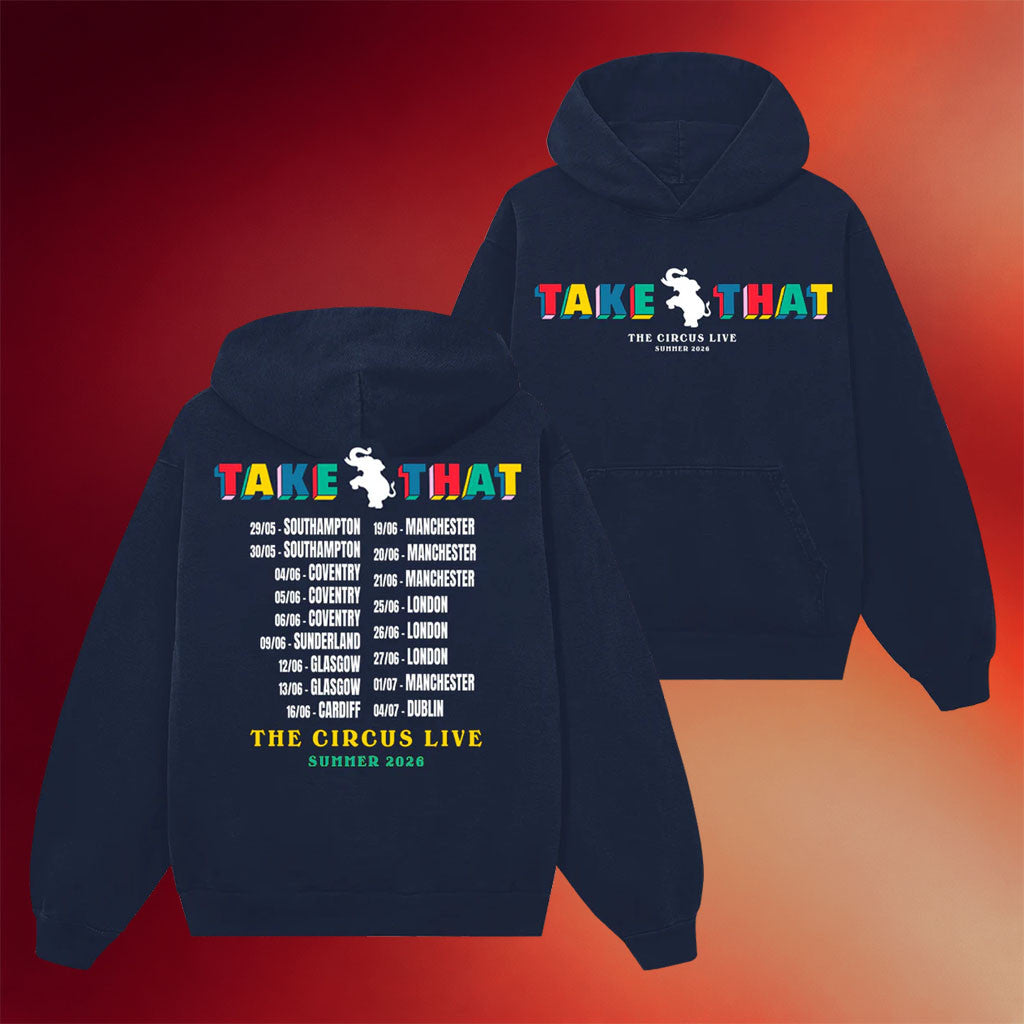 Take That Merch 2026 The Circus Live Summer Hoodie Take That Tour Hoodie Gift For Pop Fans