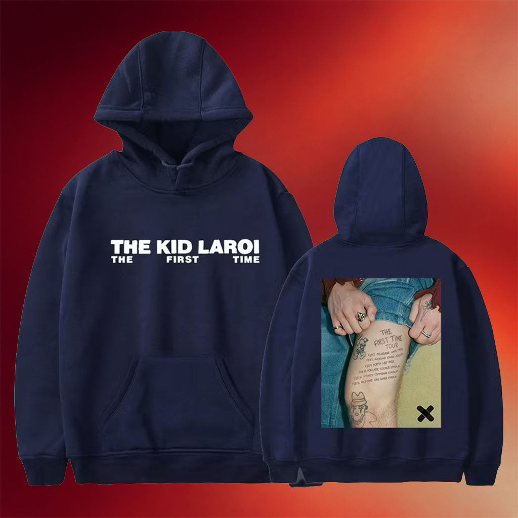 The Kid LAROI Merch The First Time Hoodie Rapper Tour Merch Gifts For Fans