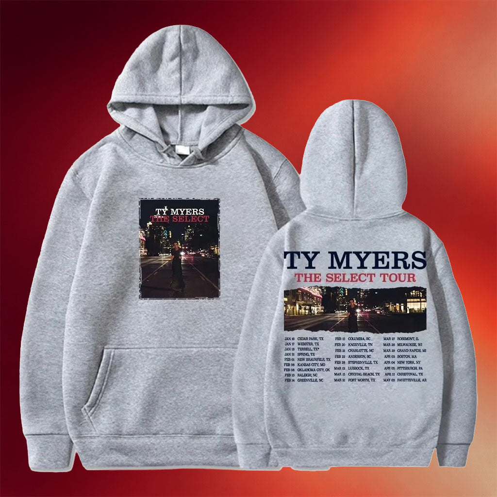 Ty Myers Merch Ty Myers The Select Album 2025 Tour Hoodie Cool Gifts For Music Lovers