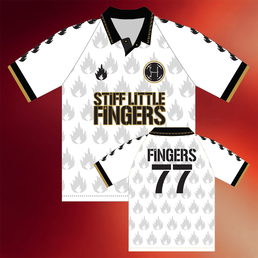 Stiff Little Fingers Merch 2026 Stiff Little Fingers 77 White Polo Shirt Gifts For Band Fans