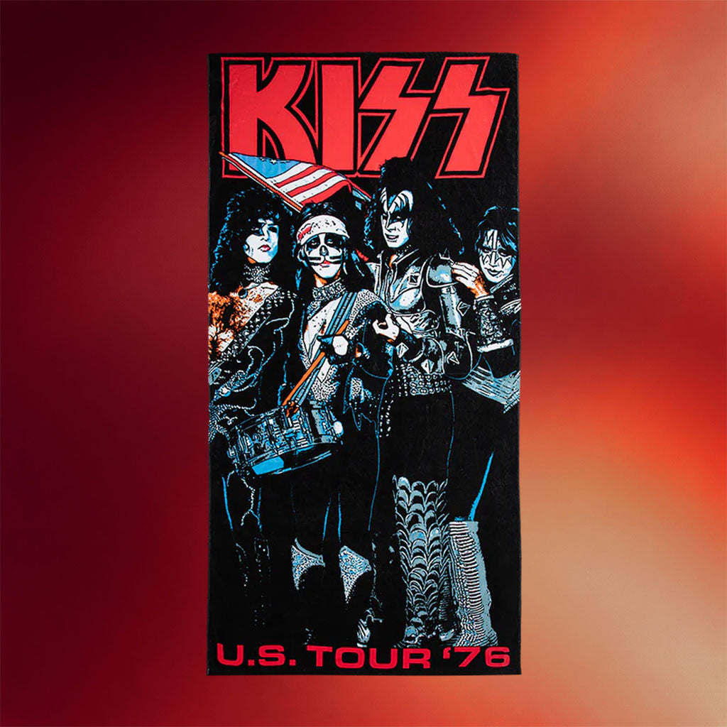 KISS Merch 2026 The Spirit Of 76 Beach Towel KISS Band Merch Gift For Rock Lovers