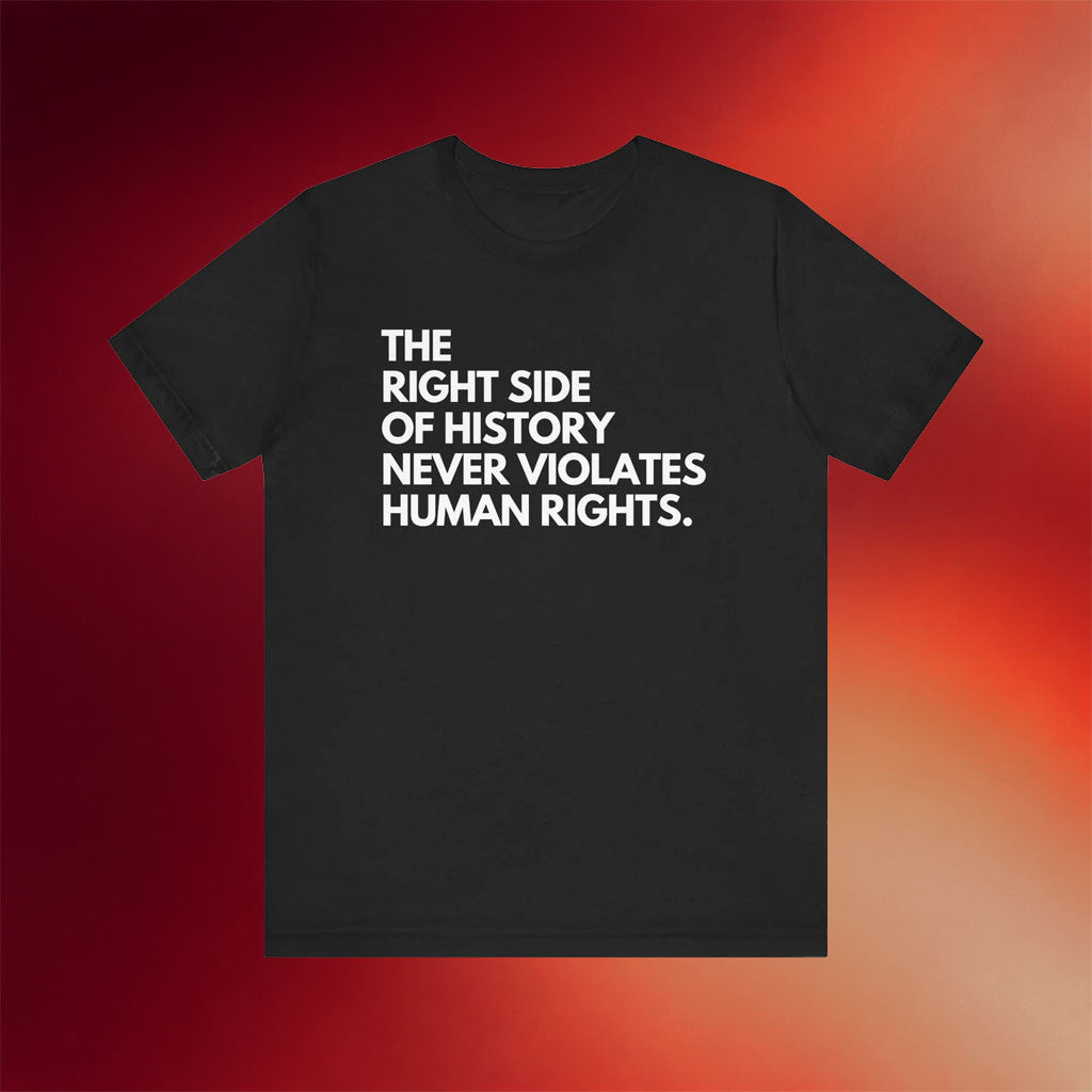 Mahogany Mommies Merch 2026 Right Side Of History Never Violates Human Rights T-Shirt