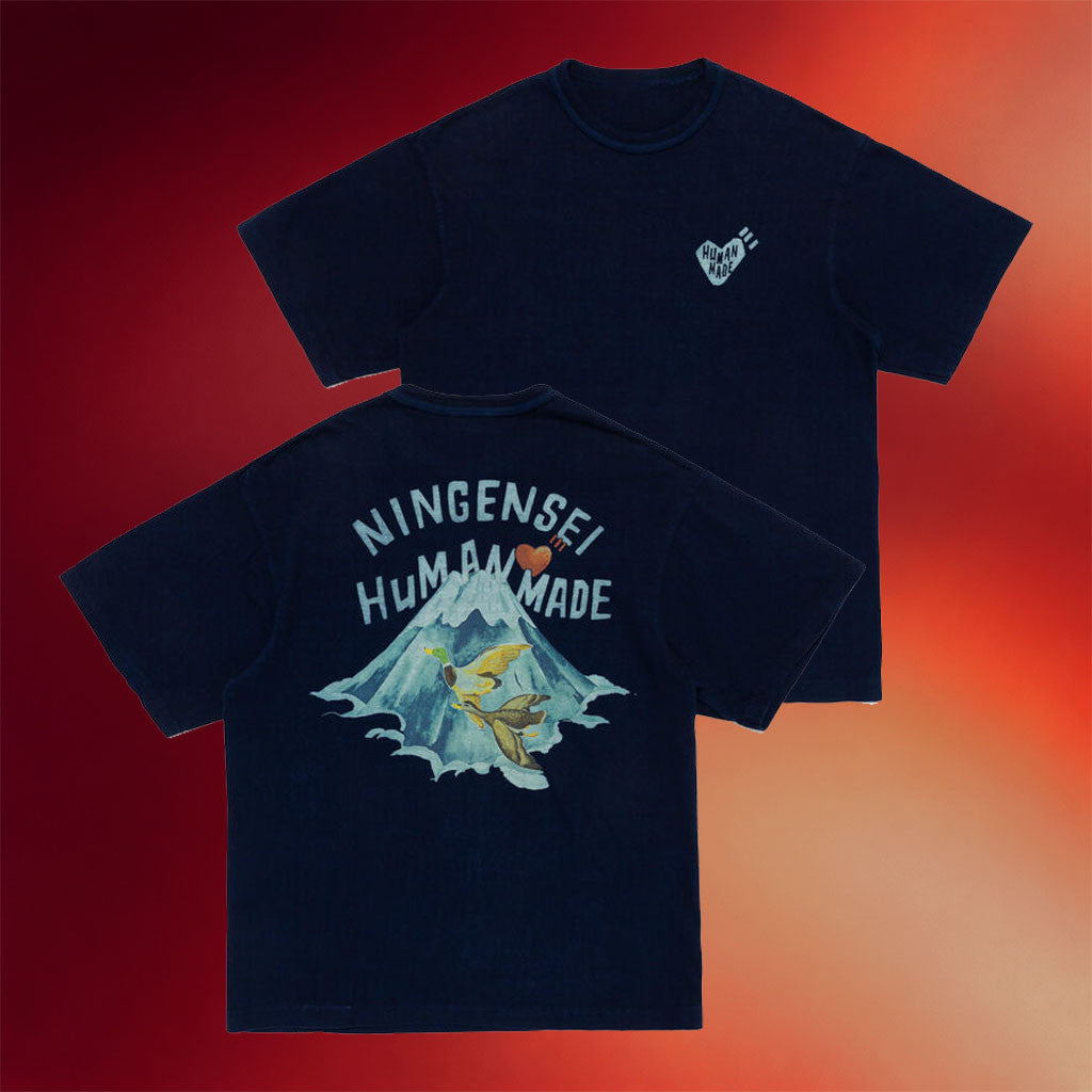 Human Made Merch 2026 Ningensei Aizome Wa Graphic T-Shirt Unique Gift For Boyfriend