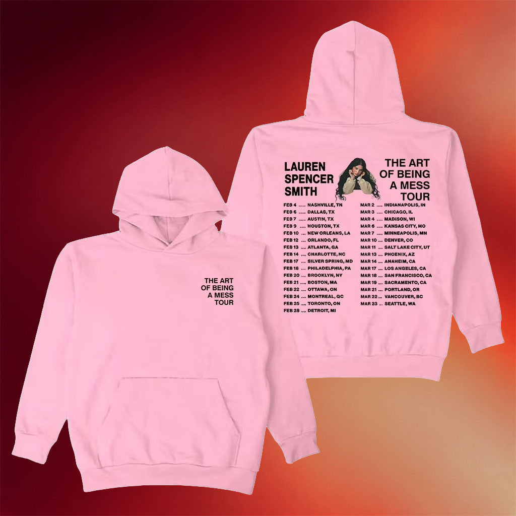 Lauren Spencer Smith Merch The Art Of Being A Mess Tour Hoodie Music Lover Gifts For Her