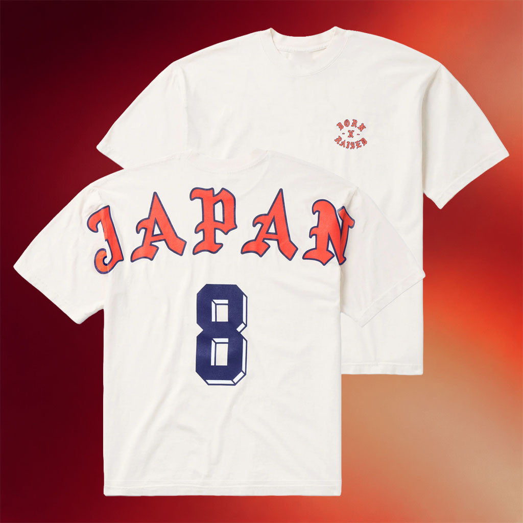 Born X Raised Merch 2026 Japan Eyebuster T-Shirt No 8 Shirt Japan World Cup Merch Fan Gifts