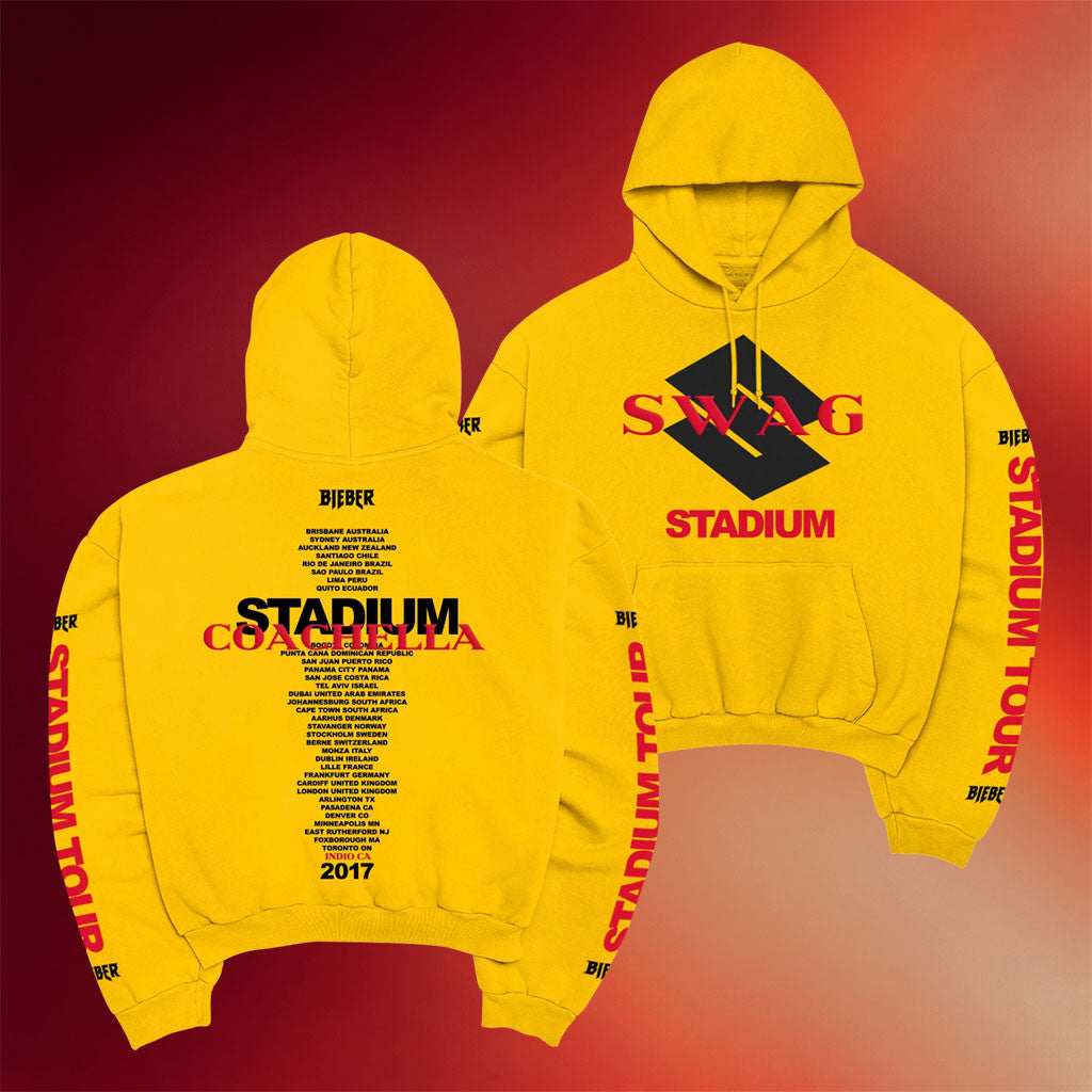 Justin Bieber Merch Stadium Tour X Swag SKYLRK Hoodie Justin Bieber Coachella 2026 W2 Merch