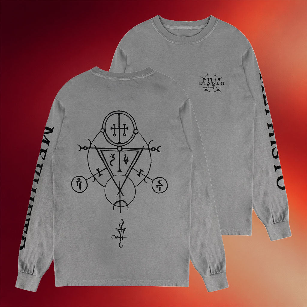 Blizzard Gear Merch Diablo Iv Lord Of Hatred Mephisto Sigil Long Sleeve Shirt BFF Gifts