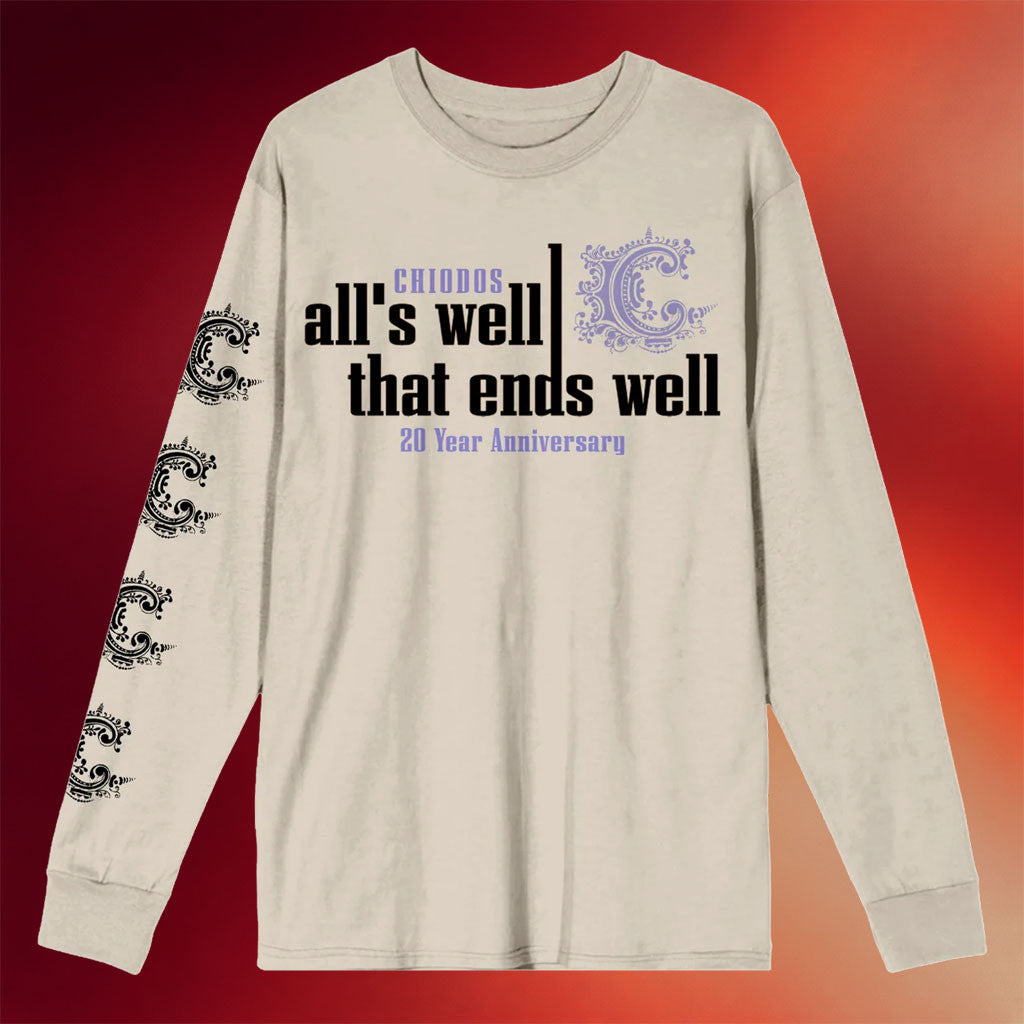 Chiodos Merch 2025 All's Well That Ends Well 20th Anniversary Long Sleeve T-Shirt Gifts For Fan