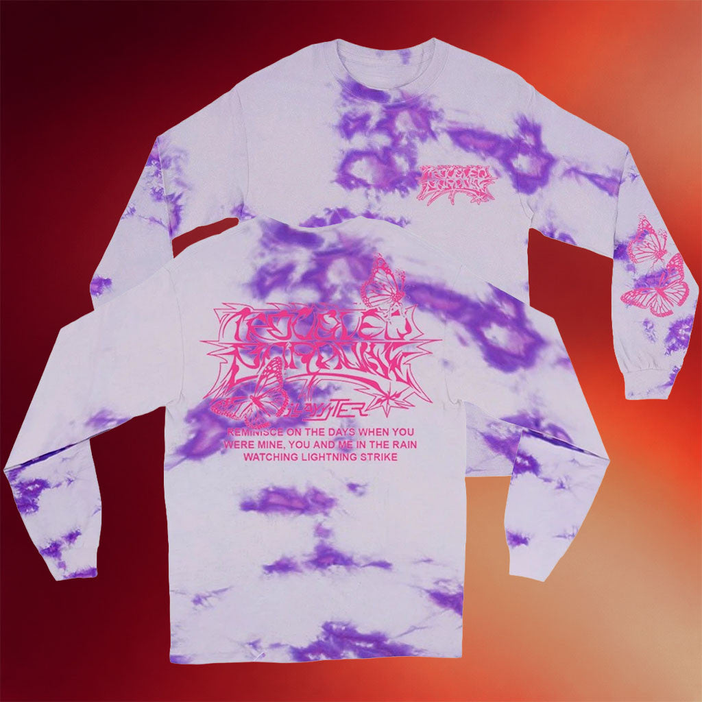 Slayyyter Merch 2026 The Troubled Paradise Tie Dye Long Sleeve Shirt Gifts For Music Fans