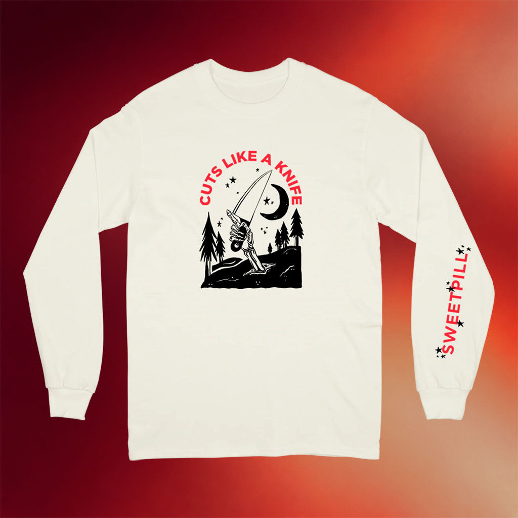 Sweet Pill Merch 2026 Cuts Like A Knife Long Sleeve T-Shirt Music Lover Gifts For Him