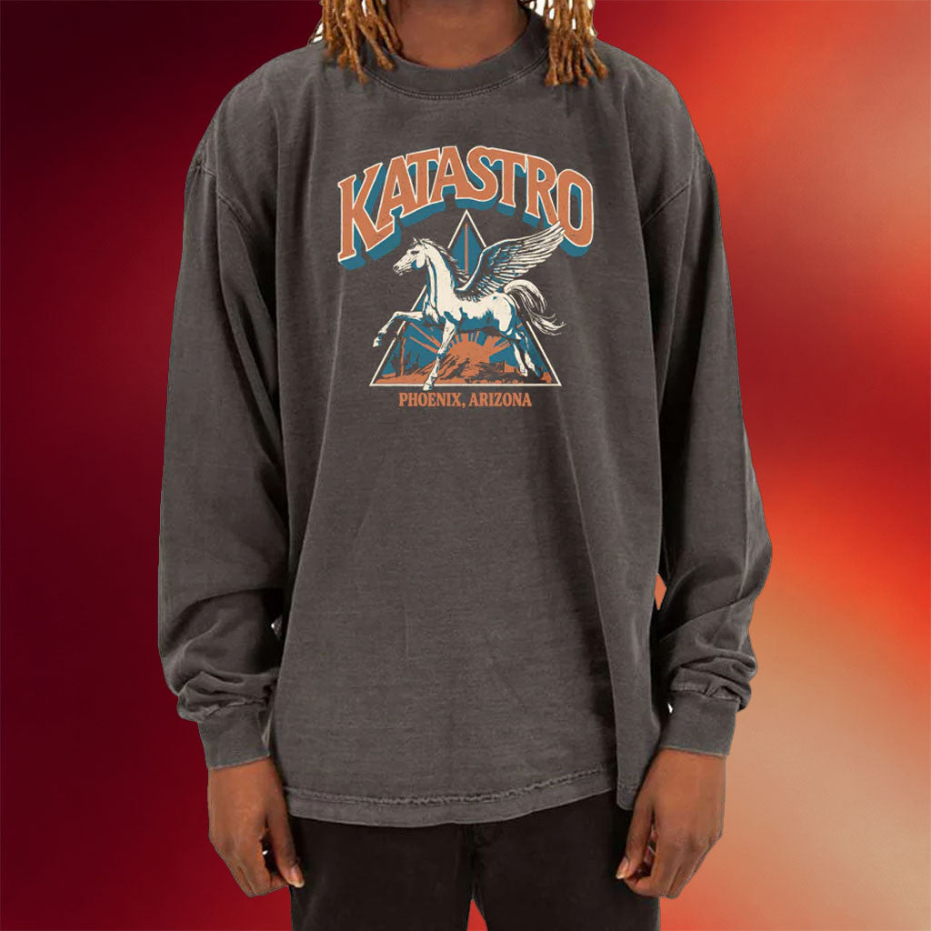 Katastro Merch Pegasus Long Sleeve T-Shirt Katastro Shirt Gifts For Band Fans