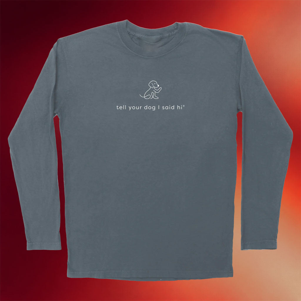 We Rate Dogs Merch 2026 Waving Dog Long Sleeve Shirt Tell Your Dog I Said Hi Shirt Gifts Ideas