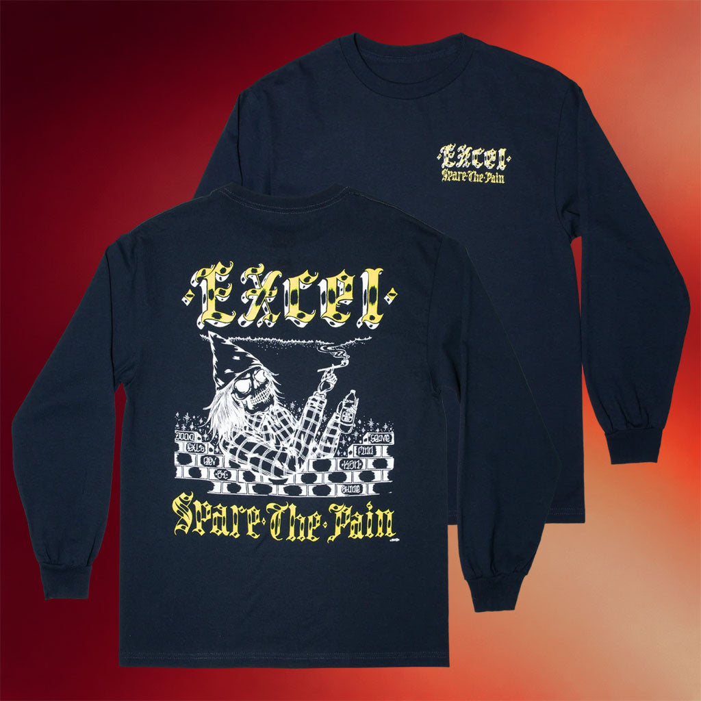 EXCEL Merch 2026 Spare The Pain Long Sleeve Shirt EXCEL Band Merch Gifts Ideas For Husband