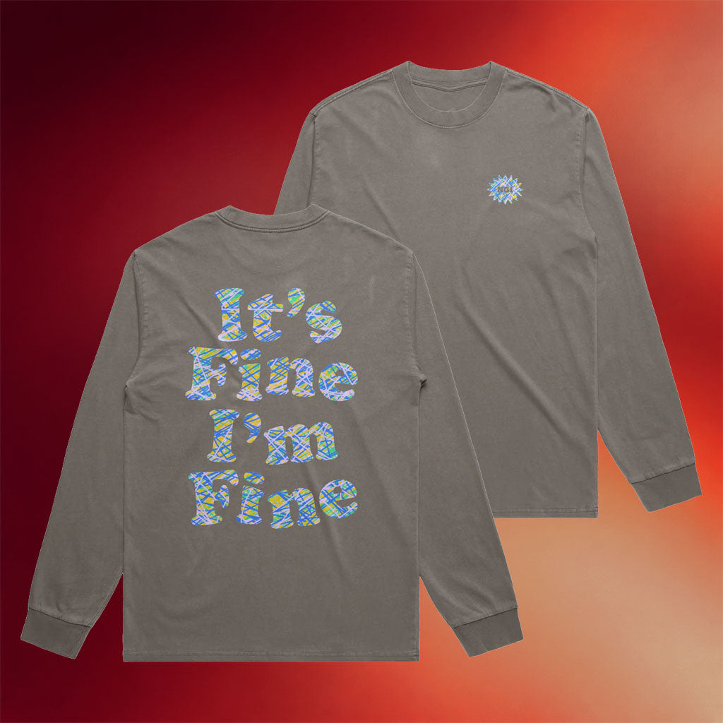 Not Gonna Lie With Kylie Kelce Merch 2026 It's Fine I'm Fine Long Sleeve Shirt Gifts For BFF