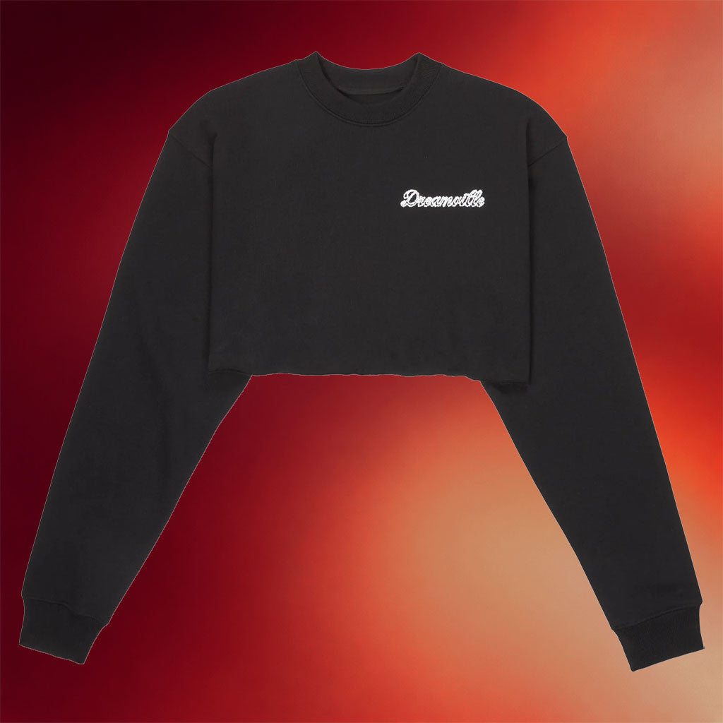Dreamville Merch Black Cloud Logo Cropped Long Sleeve T-Shirt Gifts For Sister