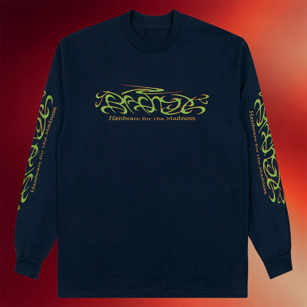 Bronze 56k Merch 2026 Hardware For The Madness Long Sleeve Shirt Navy Gifts For Besties