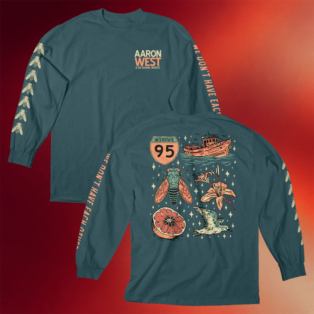 Loneliest Place Earth Merch Aaron West And The Roaring Twenties WDHEO Flash Long Sleeve Shirt