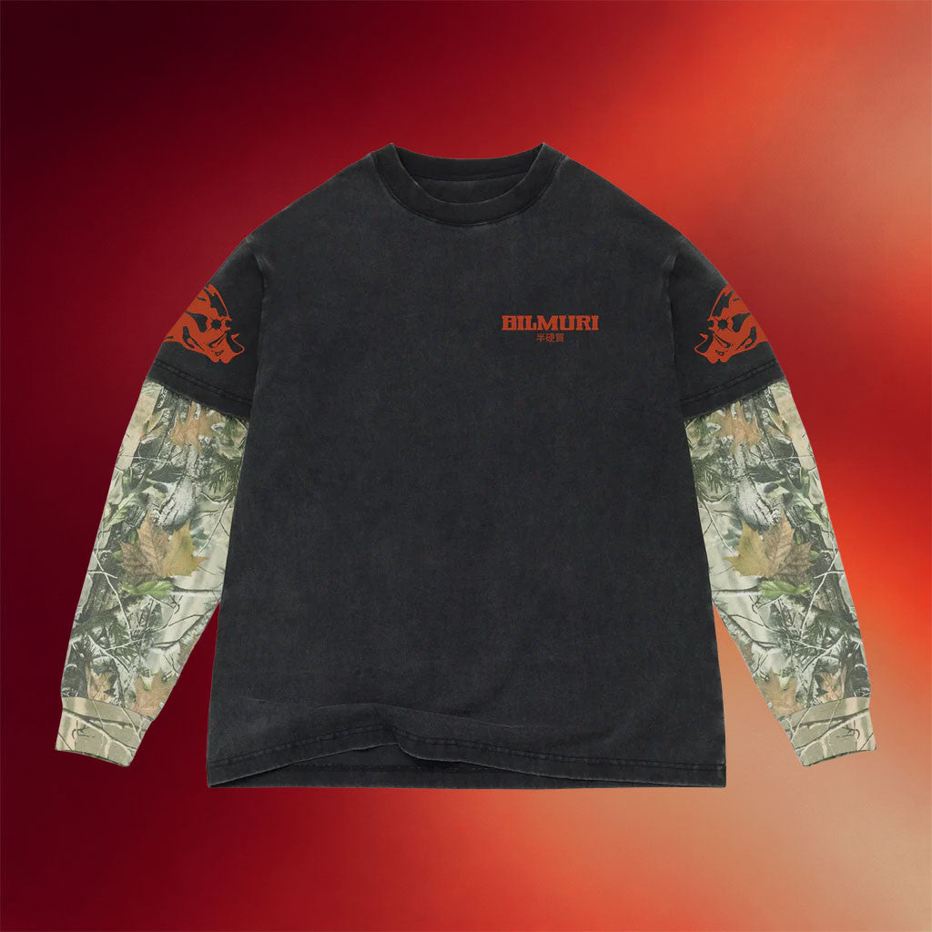 Bilmuri Merch 2026 Two'fer Logo Long Sleeve Music Related Gifts For Guys
