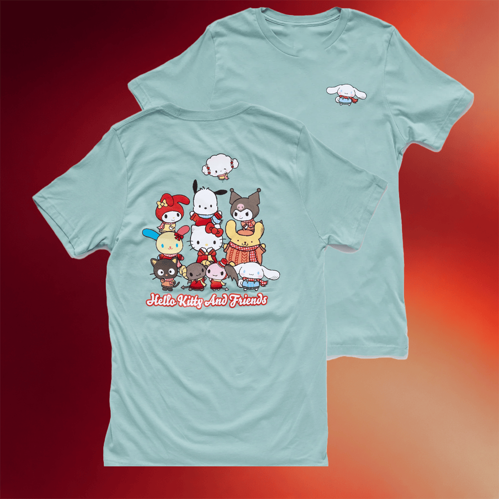 Sanrio Merch Cinnamoroll Sweater Weather T-Shirt Hello Kitty And Friends Shirt Gifts For BFF