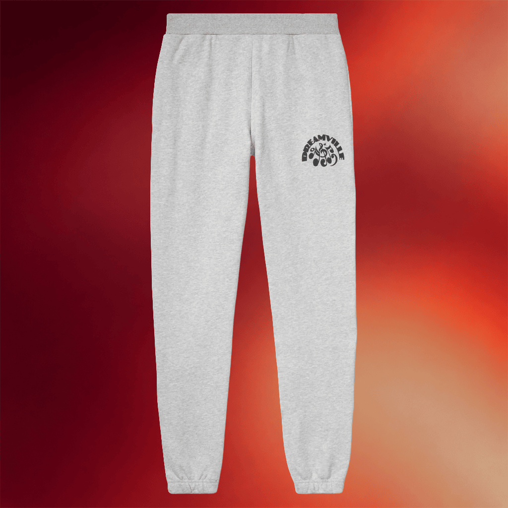 Dreamville Merch Heather Grey Music Note Sweatpant Best Birthday Gift For Husband