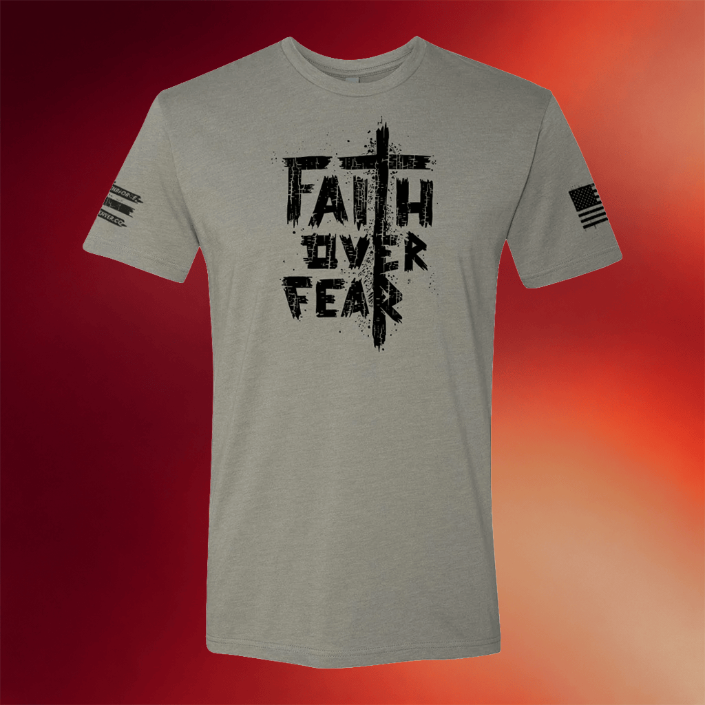 Enrforce Merch 2026 Faith Over Fear T-Shirt Christian Shirt Awesome Father's Day Gifts