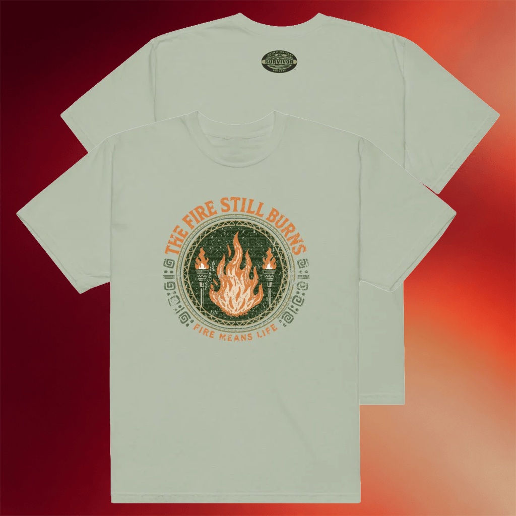 Survivor Merch 2026 The Fire Still Burns T-Shirt Survivor 50 Shirt Best Gift For Fans