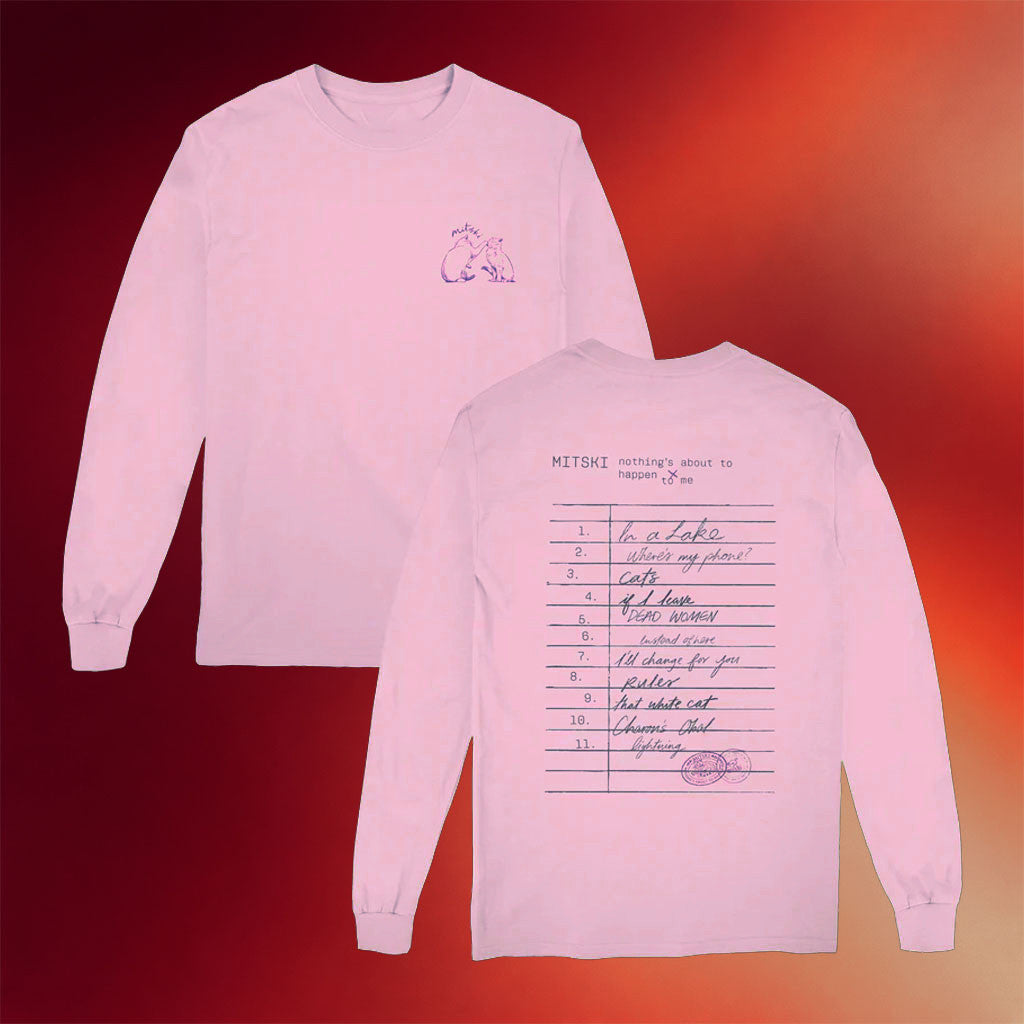 Mitski Merch Library Stamp Long Sleeve T-Shirt Mitski Shirt Gift Ideas For Sister