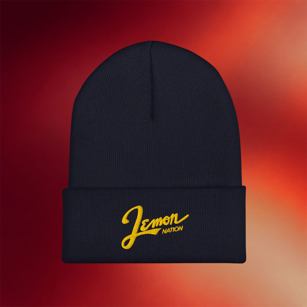 Don Lemon Merch Navy Lemon Nation Beanie Embroidered Best Gifts For Brother