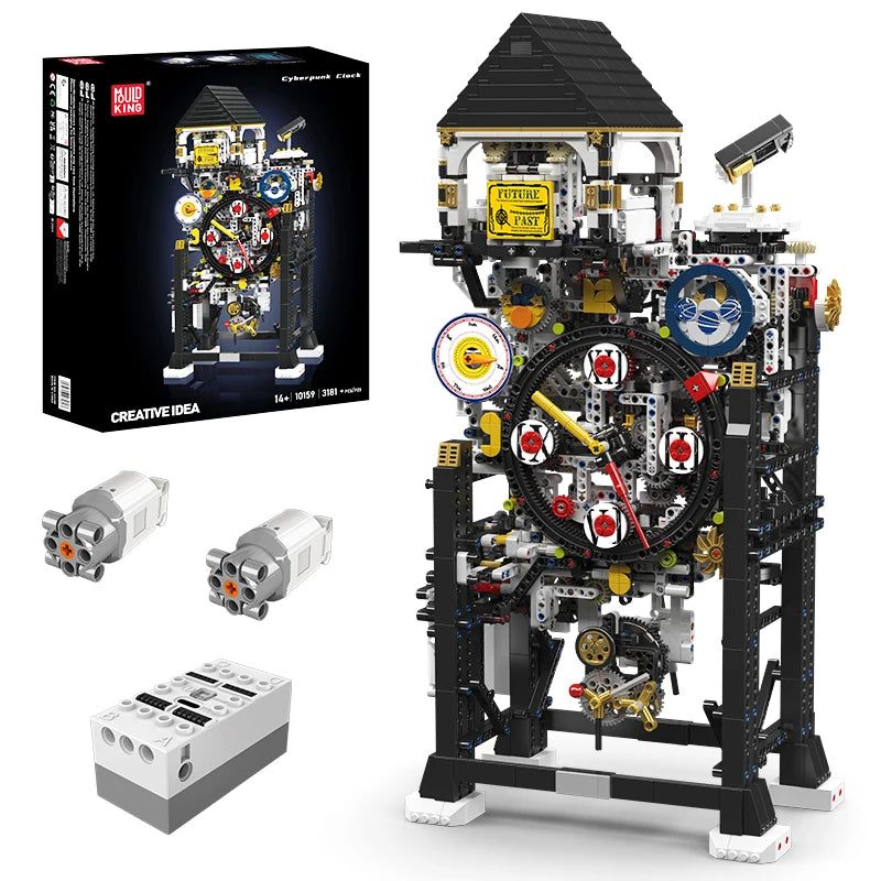 Mould King 10159 Cyberpunk Clock