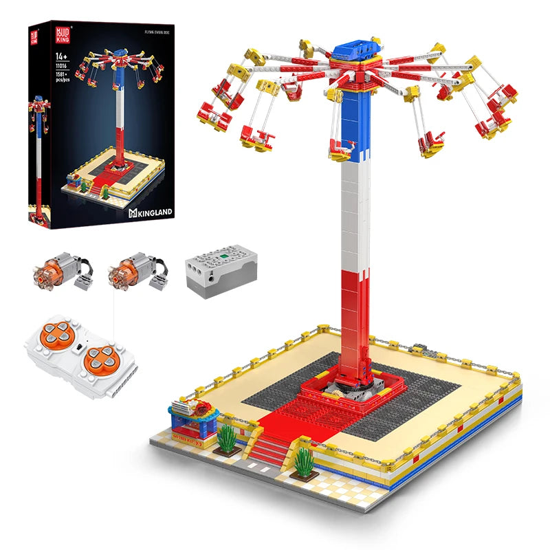 Mould King 11016 Motorized Flying Swing Ride - Building Block Set
