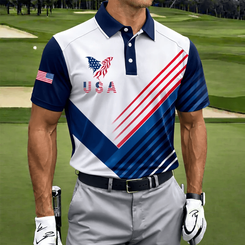 USA 250th Anniversary Polo Shirt 1776 2026 Merch US Patriot Clothing Gifts For 4Th Of July