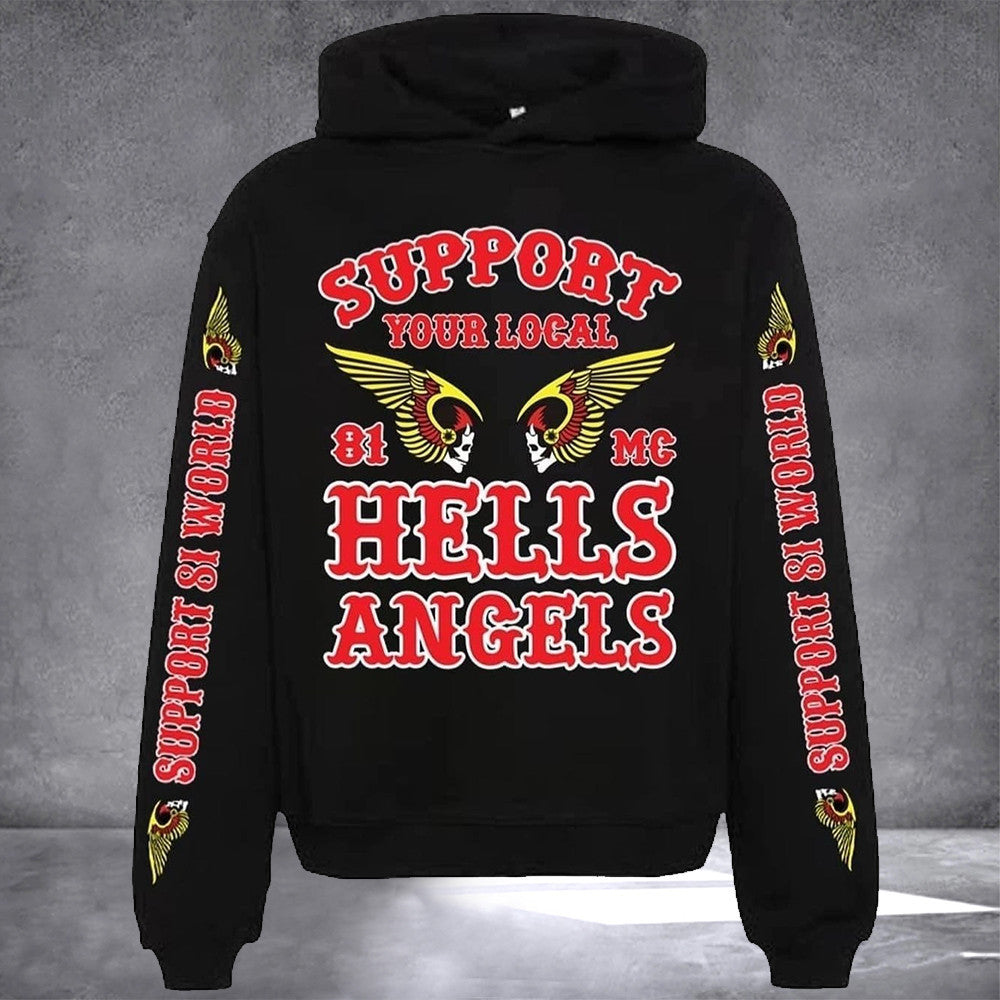 Support 81 World Hoodie Hells Angels Support 81 MC Hoodie Gifts For Husband