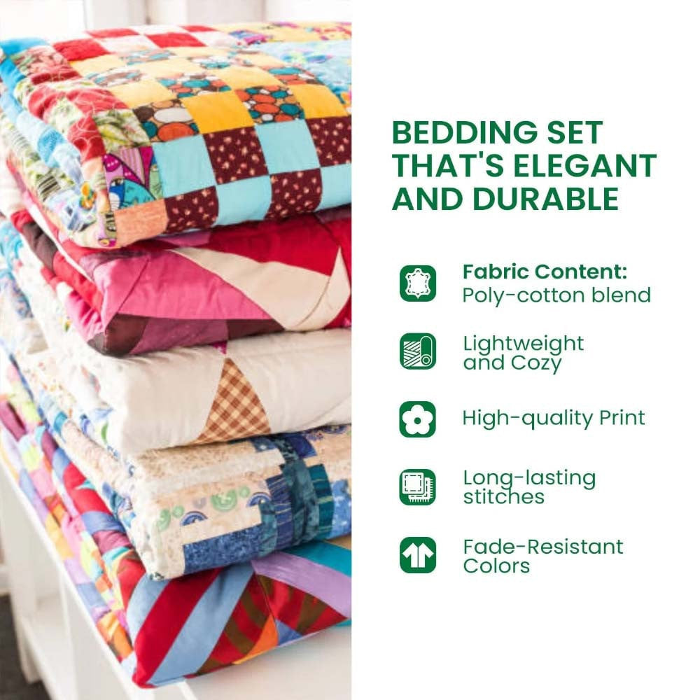 Golden Harmony Quilted Bedding Set Tree Of Life Bedding Set Home Decor
