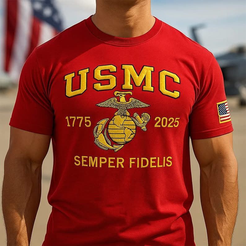 250th Anniversary Of The United States Marine Corps Shirt Semper Fidelis USMC T-Shirt
