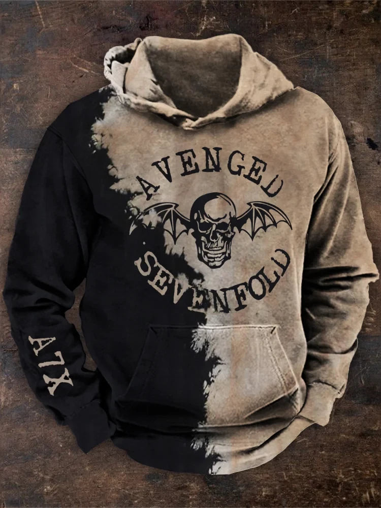 Avenged Sevenfold Merch Avenged Sevenfold Wings Skull Hoodie A7X Merch Top 10 Father's Day Gifts- Mouldkingstore