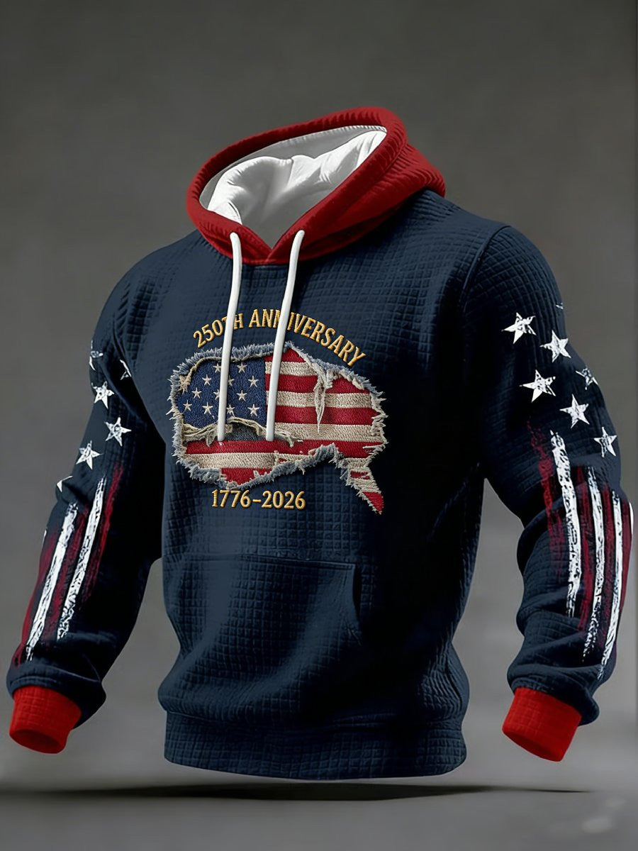 Eagle 250 Years Of America Hoodie 250th Anniversary 1776 2026 Merch 4Th Of July Clothing Men's