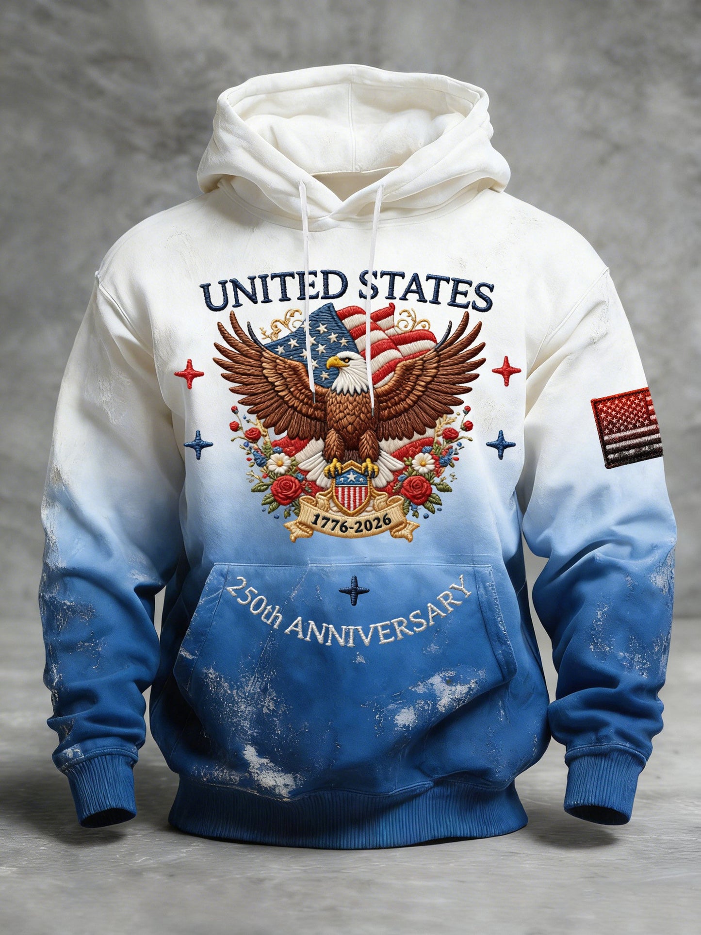 Eagle United States 250th Anniversary Hoodie Vintage 1776 2026 Merch Fourth Of July Clothing
