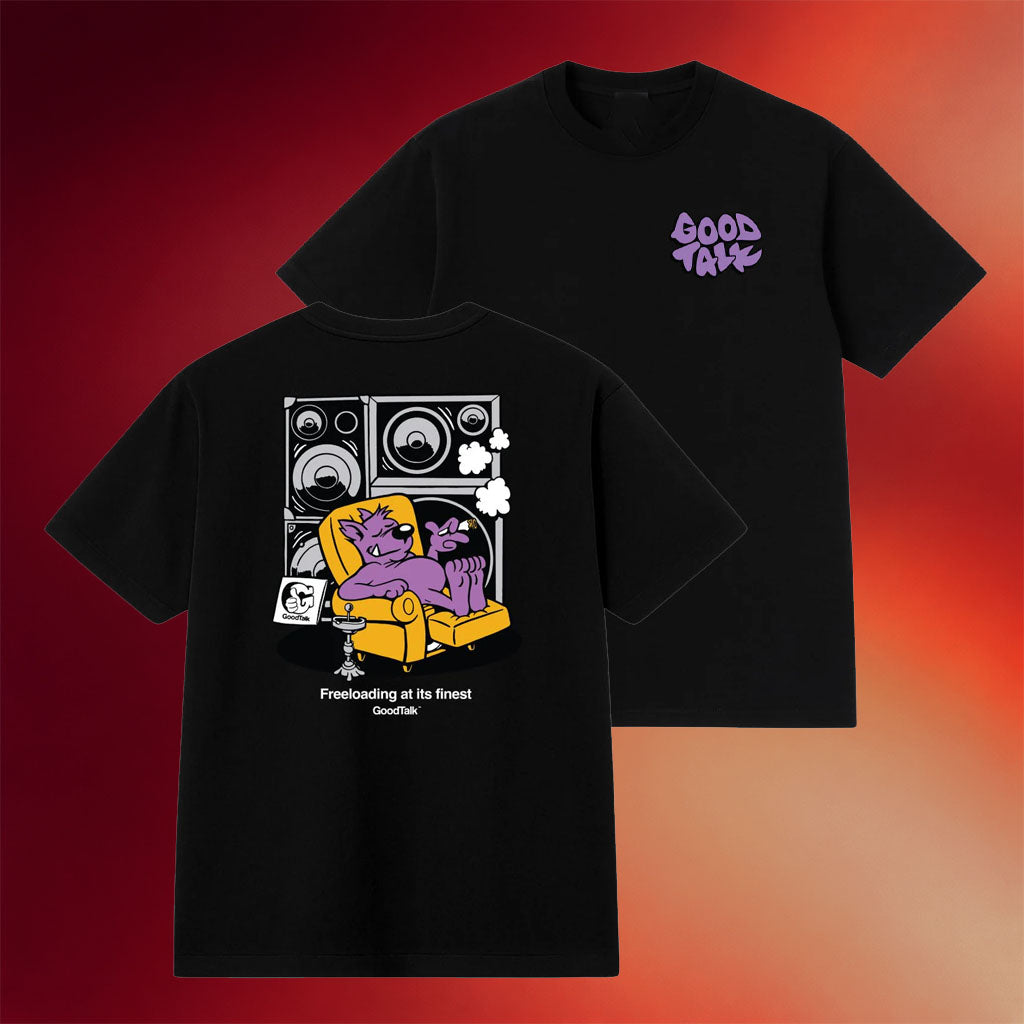 GoodTalk Merch 2026 GoodTalk Freeloading T-Shirt Black Gift Ideas For Music Lovers