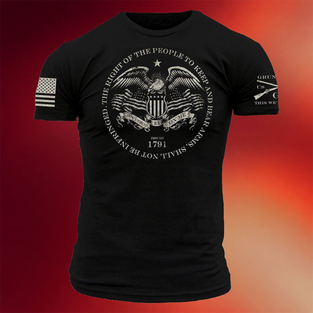 Grunt Style Merch 2026 Second Amendment Rights T-Shirt Patriotic Gifts For Men