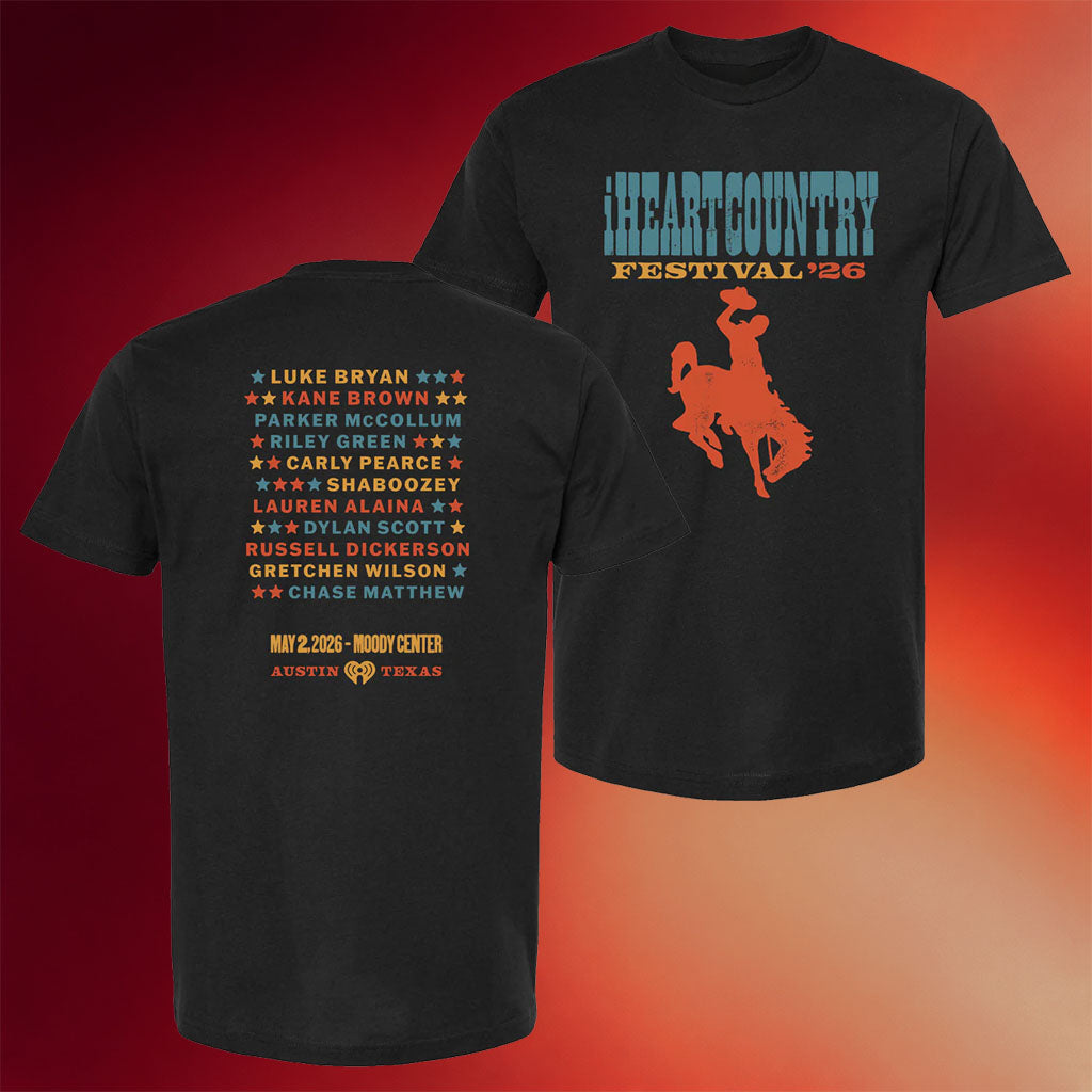 IHeart Merch IHeartCountry Festival 2026 Poster T-Shirt Gifts For Music Enthusiasts